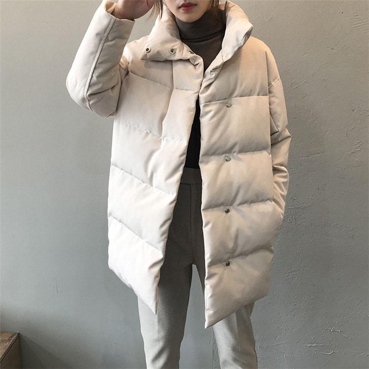 ひとつ上のオシャレを提案 コート カジュアル コットン 女性 スタンドカラー ゆったりする