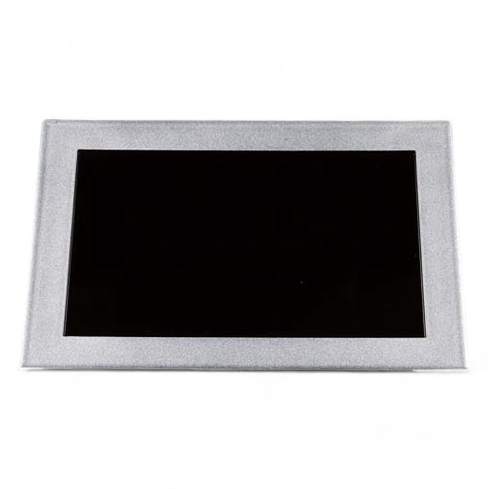 J-kitchens お盆 尺4 長角懐石炉縁 トレー （ 盆 トレイ おぼん ） 銀 彩内 黒 ブラック 42cm 漆器 （ ABS 樹脂 ） 日本製