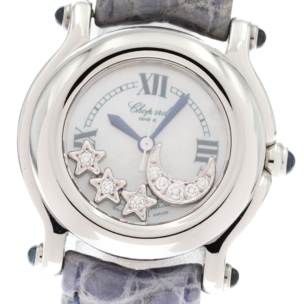 ショパール Chopard 27/8245-23 ハッピースポーツ ムーンスター クォーツ レディース _874188【中古】