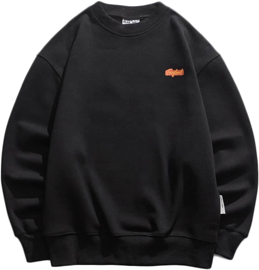 男性用 長袖 パーカー トレーナー 日柄 プリント 柔らかい ストレッチ ラウンドネック プルオーバー 保温性 吸汗 丈長め カジュアル カッコイイ ファッション トップス 体型パカー シンプル ゆっ