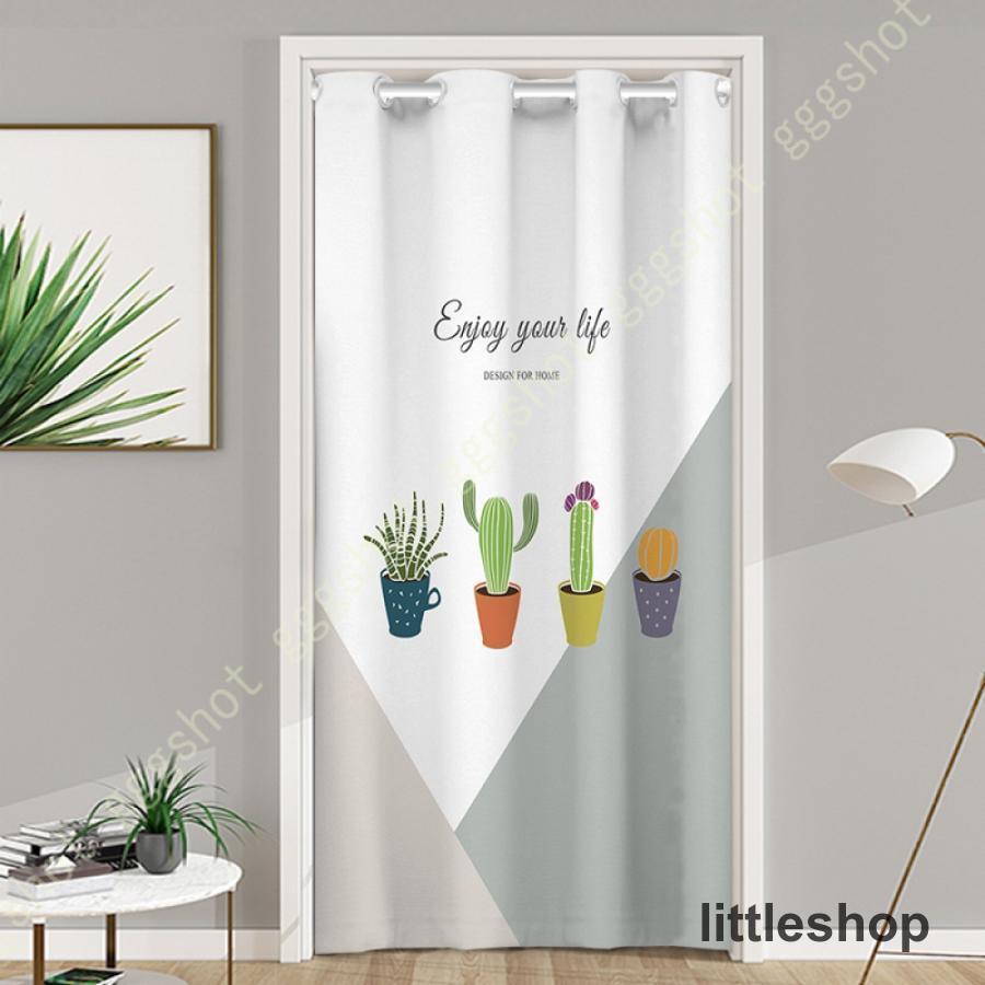 のれん 暖簾 ロング ロング丈 取付け簡単 つっぱり式 つっぱり 花柄 葉柄 部屋仕切り のれんカーテン 寝室 台所 目隠し 部屋模様替え 可愛い かわいい 入り口