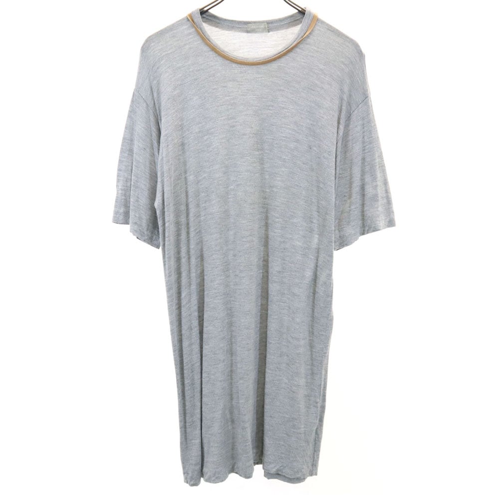 90s 1995年 日本製 オールド 半袖 シャツワンピース グレー HOMME レディース