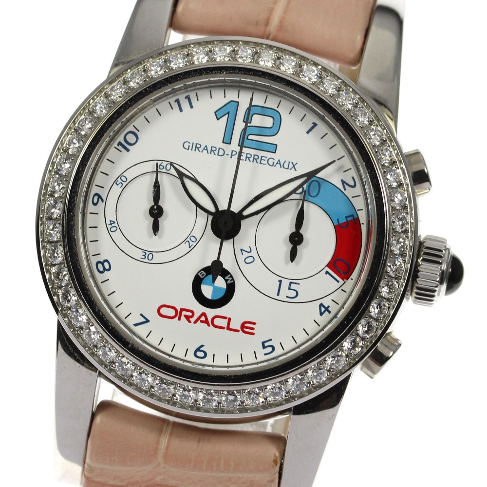 箱・保証書付き【GIRARD-PERREGAUX】ジラール・ペルゴ BMW オラクル レーシング ダイヤベゼル 80440 自動巻き レディース_709382【中古】