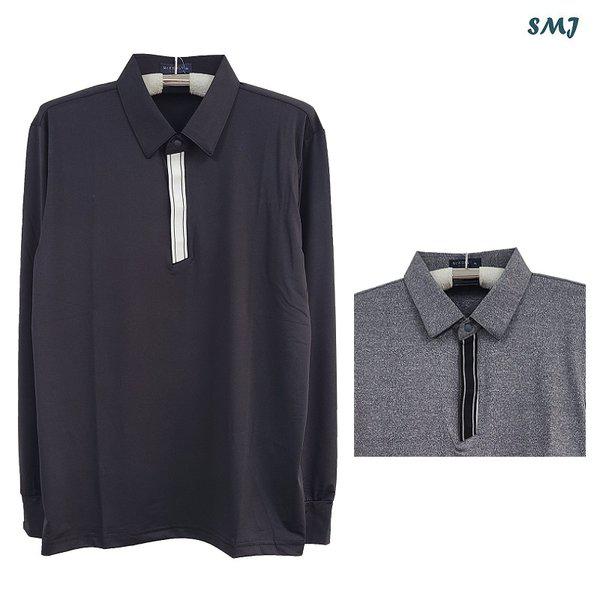 SMJ1744 メンズ長袖Tシャツ 中年男性カラーティー 春 秋