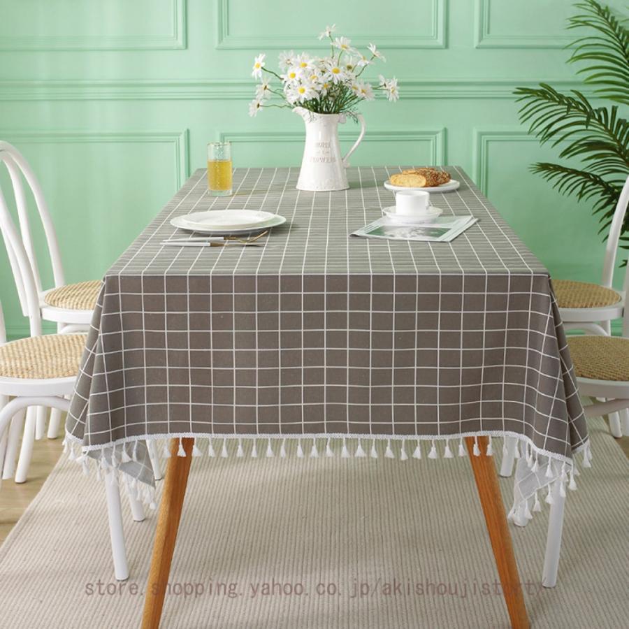テーブルクロス テーブルくろす 撥水 センターテーブル ダイニングテーブル 食卓カバー 大きめ タッセル付き テーブルカバー 滑り止め おしゃれ エレガンス