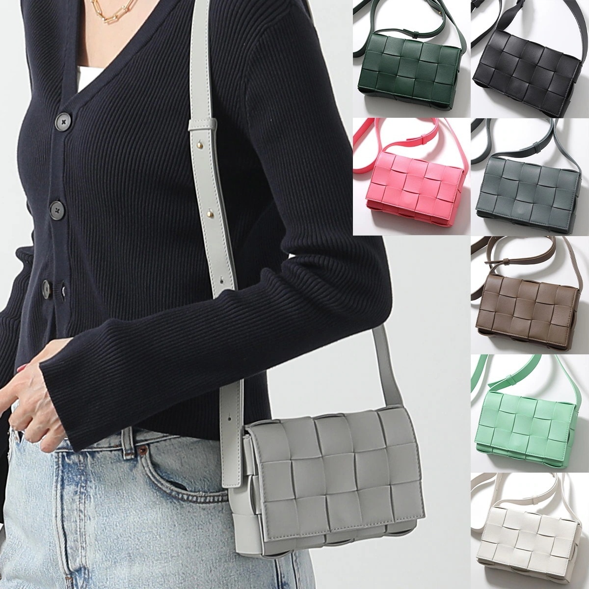 BOTTEGA VENETA ボッテガヴェネタ ショルダーバッグ スモール カセット 730848 VMAY1 レディース マキシイントレ レザー 鞄 カラー8色 730848VMAY18425