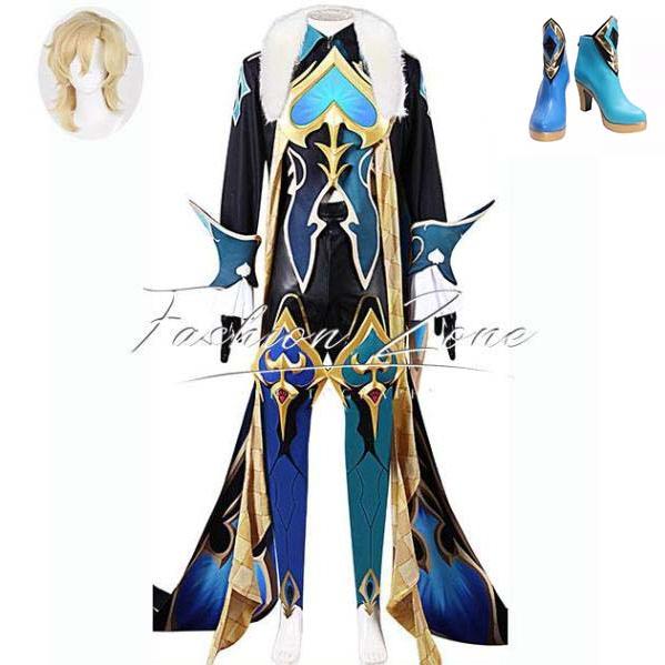 崩壊：スターレイル 風 アベンチュリンAventurine 3D版 コスプレ衣装 ウィッグ 靴 cosplay ハロウィン 演出服 変装