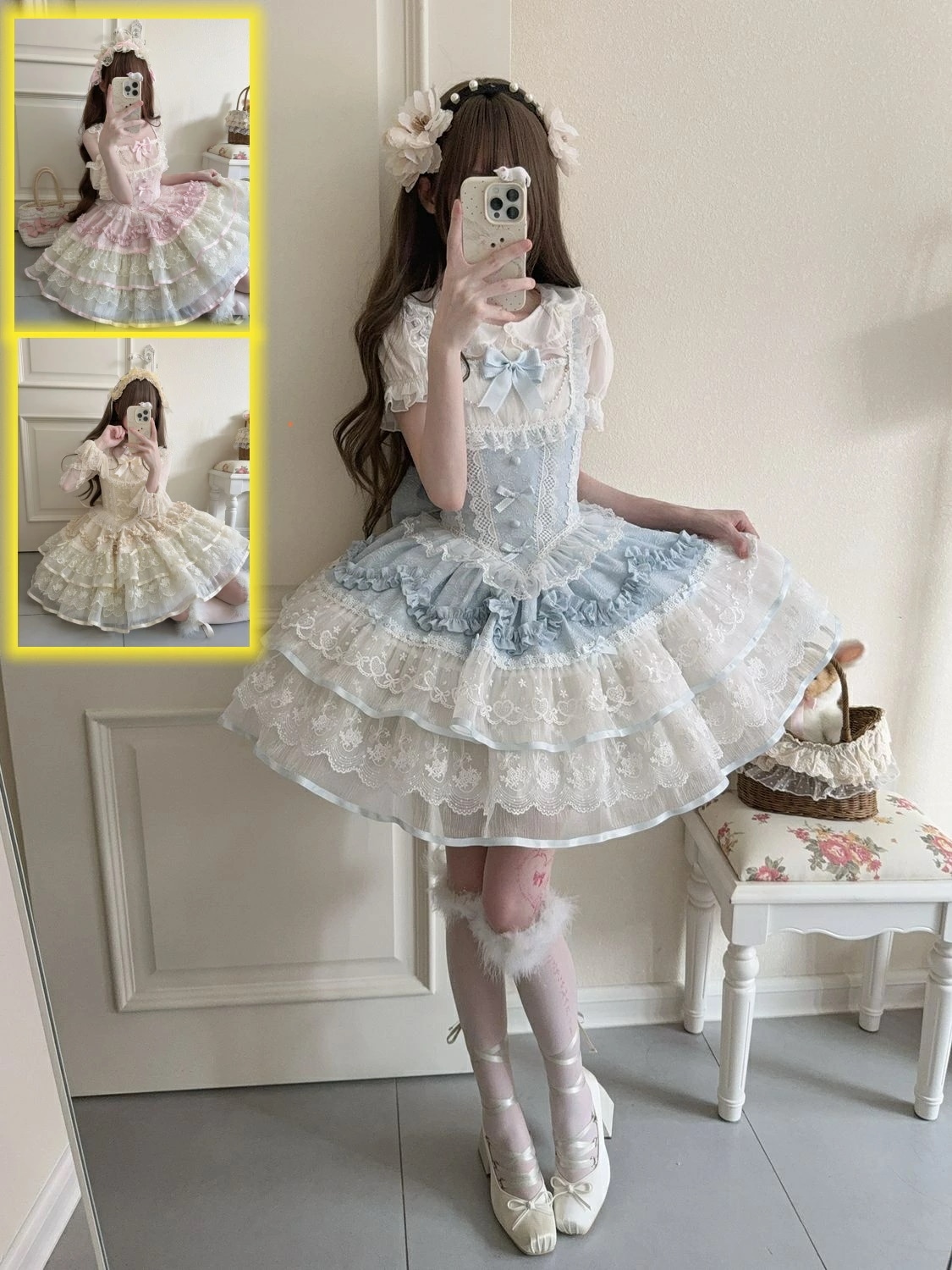 ロリータドレス ジャンパースカート ワンピース レディース ハロウィン コスプレ衣装 ワンピース オペラ コスチューム 演出服 ロリータ イベント お嬢様 お茶会 文化祭 萌え 舞台衣装 イベント