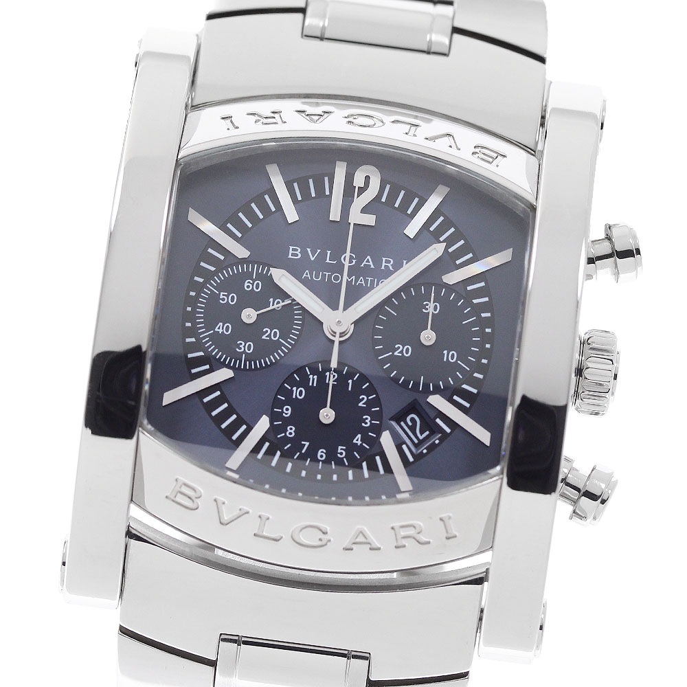 ブルガリ BVLGARI AA44SCH アショーマ クロノグラフ デイト 自動巻き メンズ _959750【中古】
