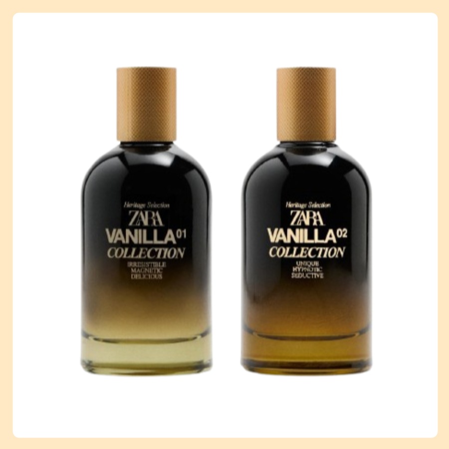 ZARA メンズ香水 VANILLA COLLECTION 01/VANILLA COLLECTION 02 100ML オードパフューム [EDP]