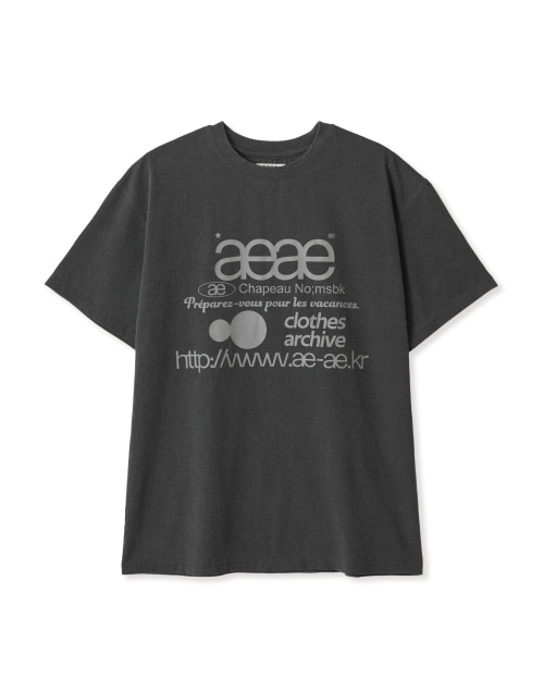 Qoo10 aeae AEAE ウェブロゴ Tシャツ プリント