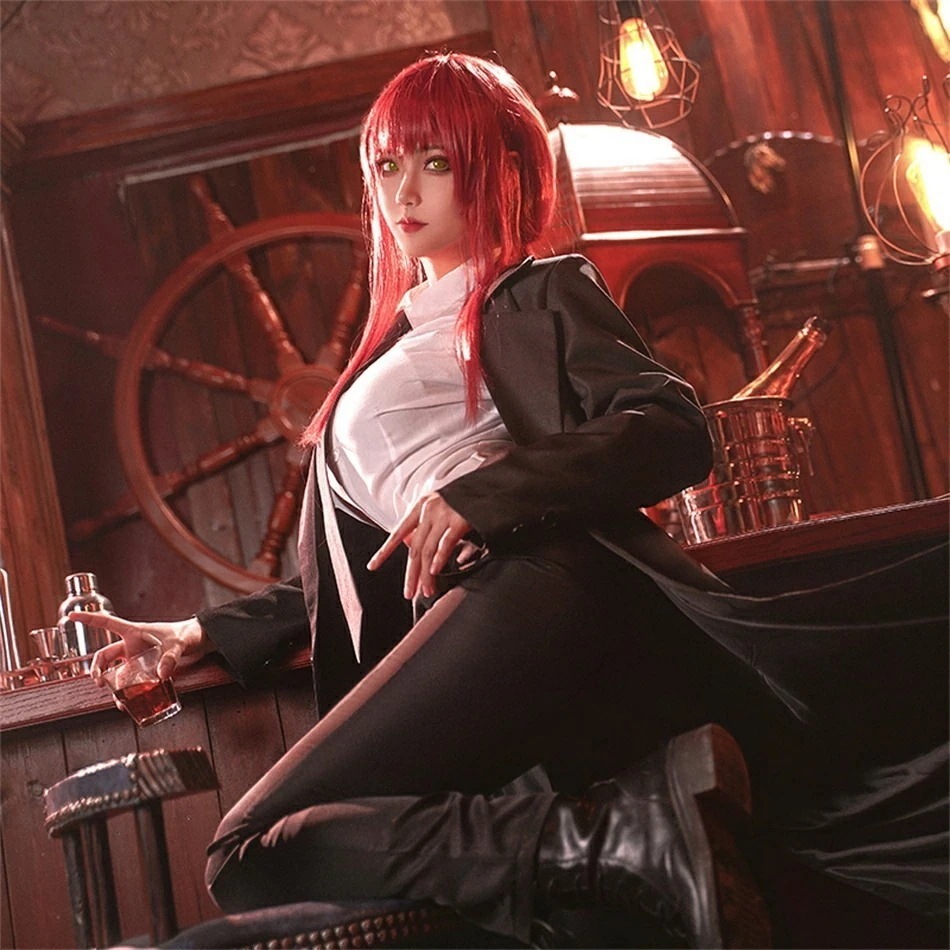 送 料 無 料チェーンソー人瑪奇瑪服チェーンソー人長型衣セット悪魔ハンターコスプレハロウィン衣装 5,464円