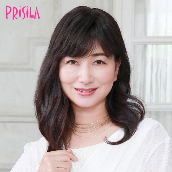 プリシラ 耐熱白髪かくしウィッグ人毛分け目タイプST-100耐熱 (送料無料) PRISILA ハー