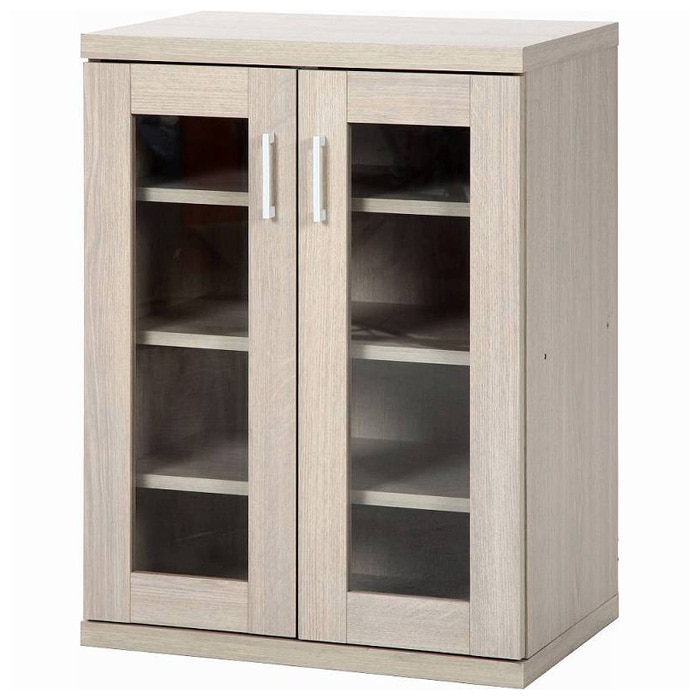 不二貿易 95500 ラルゴ キャビネット(ホワイトウォッシュ) 95500フジボウエキ