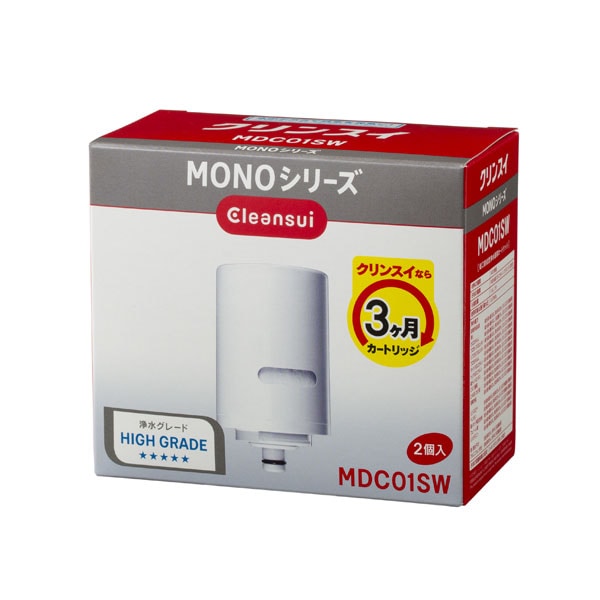クリンスイ MDC-01SW クリンスイ MONOシリーズ 交換用浄水カートリッジ【2個入り】有機フッ素化合物　PFOS/PFOA除去対応 MDC01SW