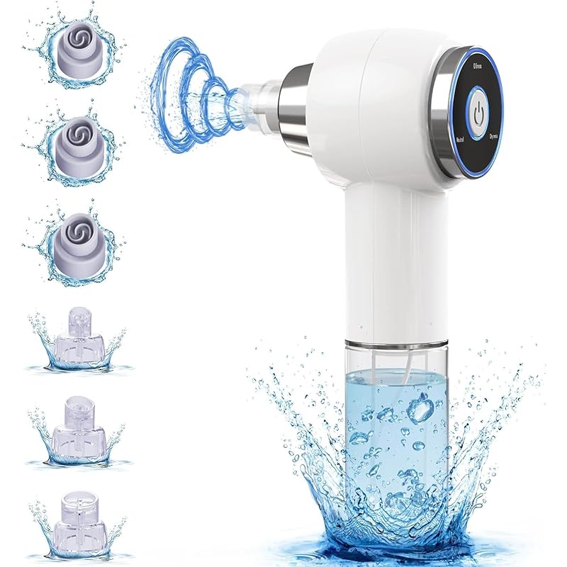 【2022年新モデル】毛穴吸引器 水流式 美顔器 【水槽分離毛穴洗浄型】 美容液対応 真空吸引技術 毛穴ケア 毛穴クリーナー 6種類吸引ヘッド 3段階吸引力 強力 毛穴汚れ吸引 保湿 洗浄クリア 毛穴