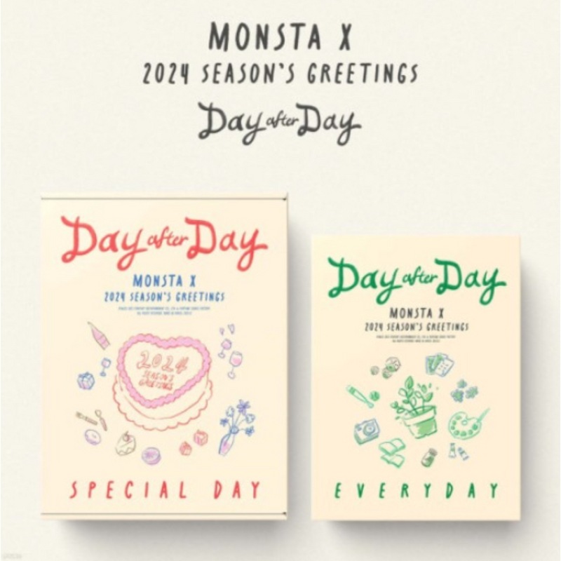 [未開封新品] MONSTA Xシーズングリーティング2024シグSPECIAL DAY ver（ピンク）