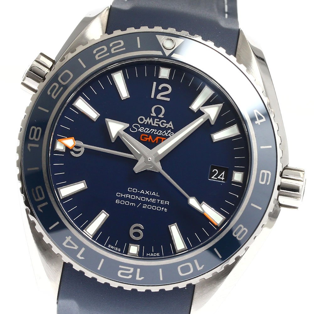 オメガ OMEGA 232.92.44.22.03.001 シーマスター プラネットオーシャン600M デイト GMT 自動巻き メンズ 良品 _899403【中古】 304,875円