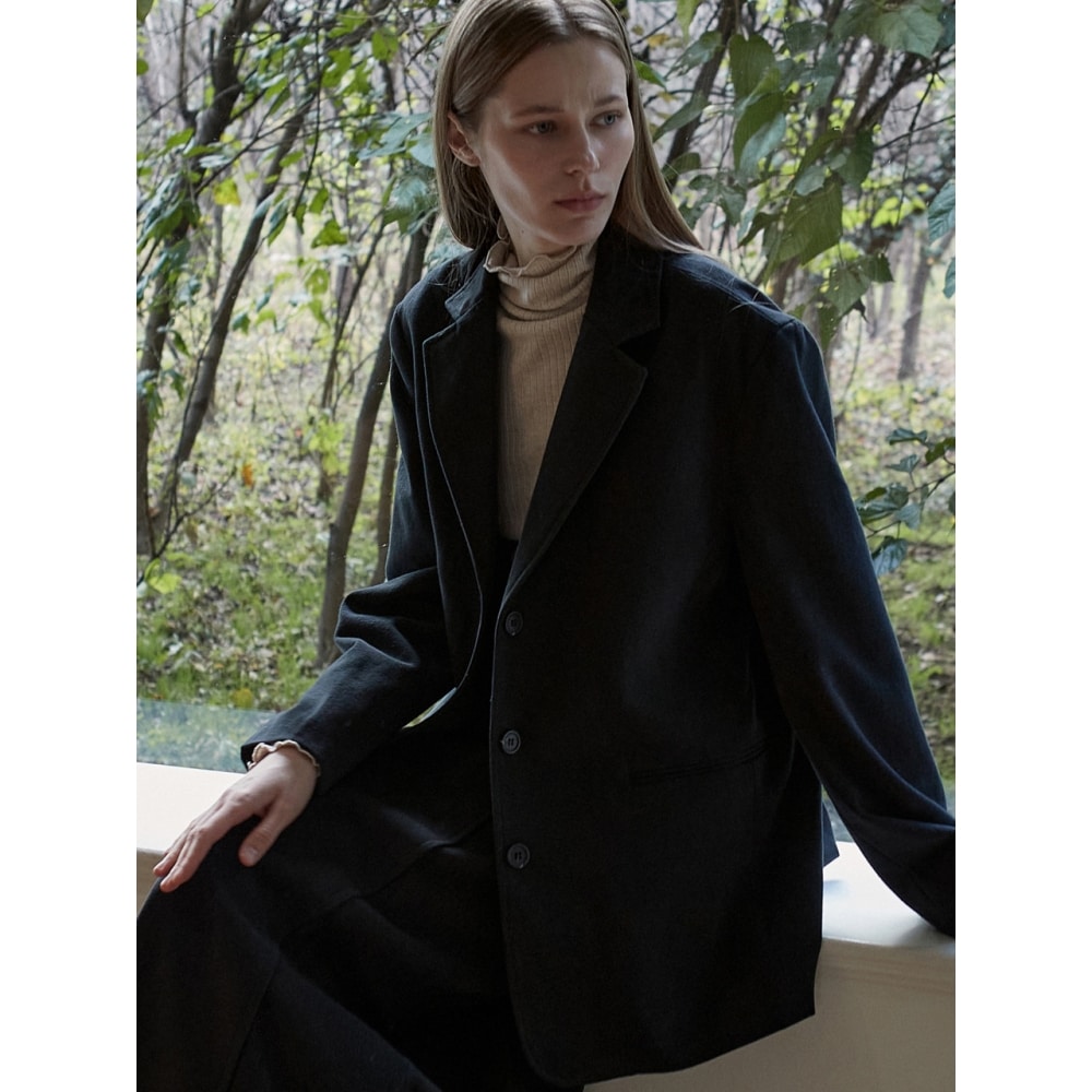 アムールモイエピーチシングルジャケットブラック amr1710