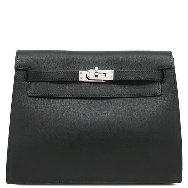 エルメス HERMES ショルダーバッグ ケリーダンス スイフト ブラック シルバー金具 黒 5WAY K刻印 【箱】【中古】