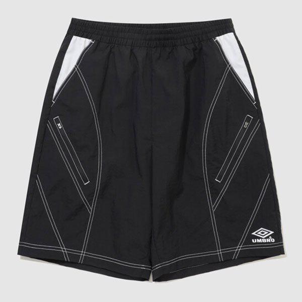 クリスピー タスラン 5.5部 バミューダ パンツ UR221CHP58 BLACK