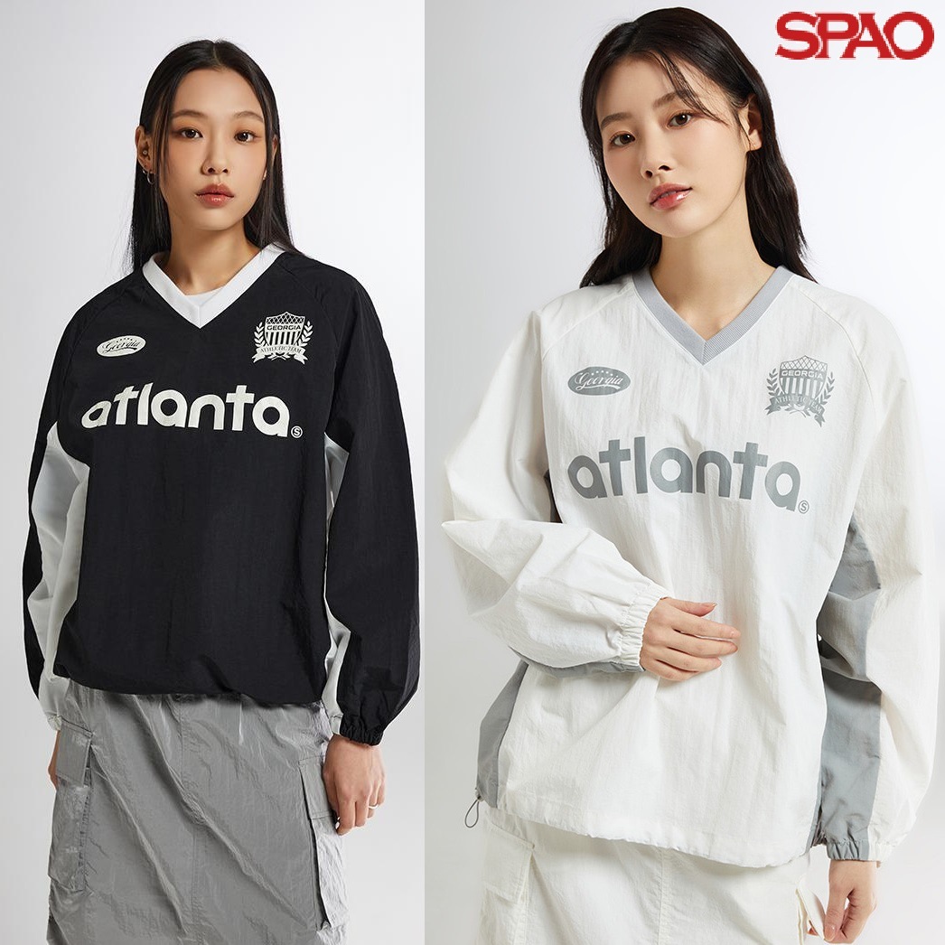 (ATLANTA) Nylon string sweatshirt 2色 新商品 韓国人気 女性服 肝節期 韓国ファッション ストリートファッション