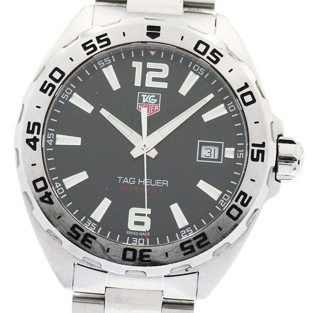 タグホイヤー TAG HEUER WAZ1112 フォーミュラ1 デイト クォーツ メンズ 保証書付き_958182【中古】