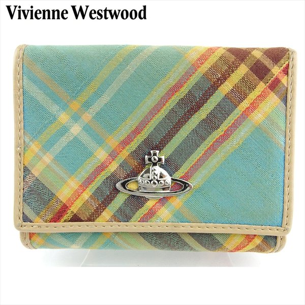 新品即決 財布 三つ折り がま口 メンズ レディース チェック ブラウン系 ベージュ ブルー オーブ ミニ財布 その他 バッグ Qualitygb Do