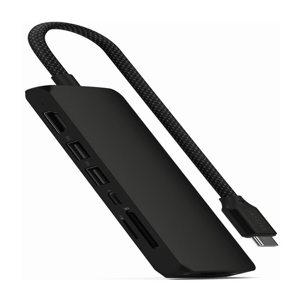 PST-P7SK ブラック ハブ・ドッキングステーション 7-in-1 USB-C Slim Multiport Adapter with Ethernet 日本正規代理店品