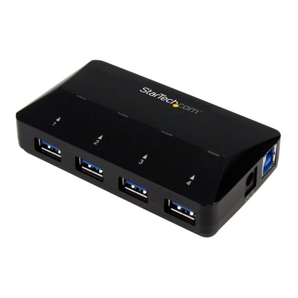 StarTech ST53004U1C [4ポート USB3.0ハブ (2.4A(アンペア)急速充電専用ポート x1 搭載 USBバッテリ充電(BC)仕様1.2準拠)]