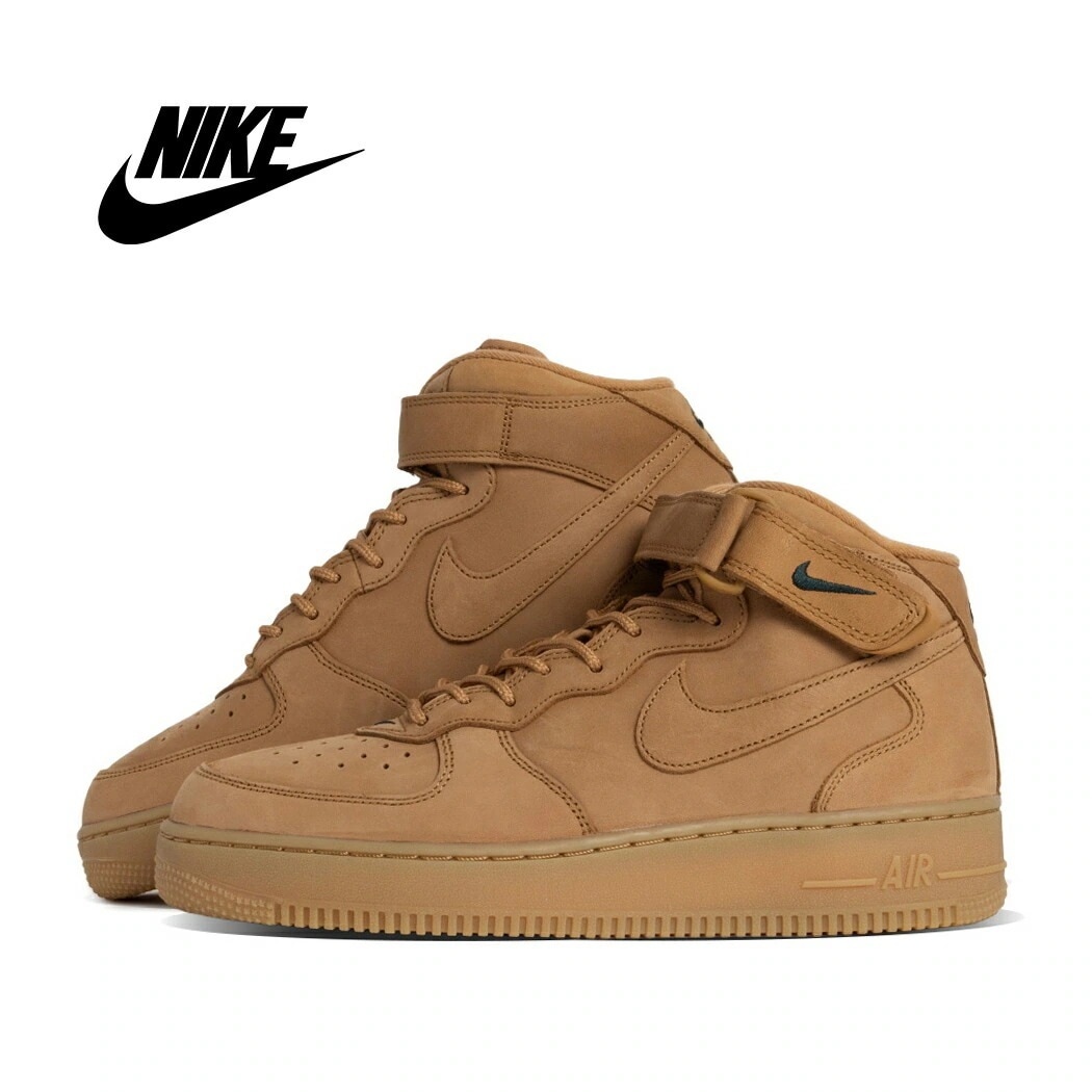 NIKE ナイキ エア フォース 1 ミッド スニーカー AIR FORCE 1 MID 07 PRM QS FLAX ( フラックス ベージュ ウィート メンズ レディース 715889-200