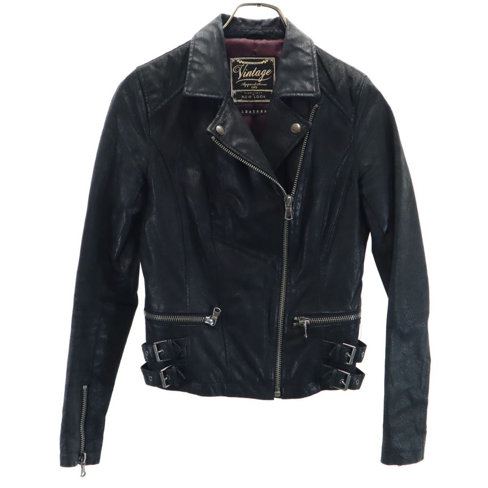 ダブルライダースジャケット 8 ブラック レザージャケット レディース