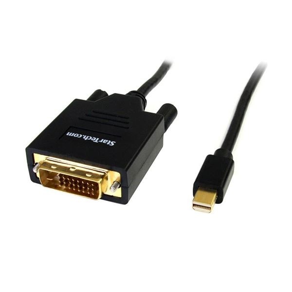 StarTech MiniDisplayport-DVI変換ケーブル 1.8m Mini DP（オス）-DVI-D（オス） MDP2DVIMM6 1本