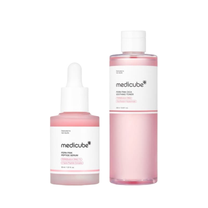 PDRN ピンク シカ スージング トナー 250ml + サーモン PDRN ピンク アンプル 30ml