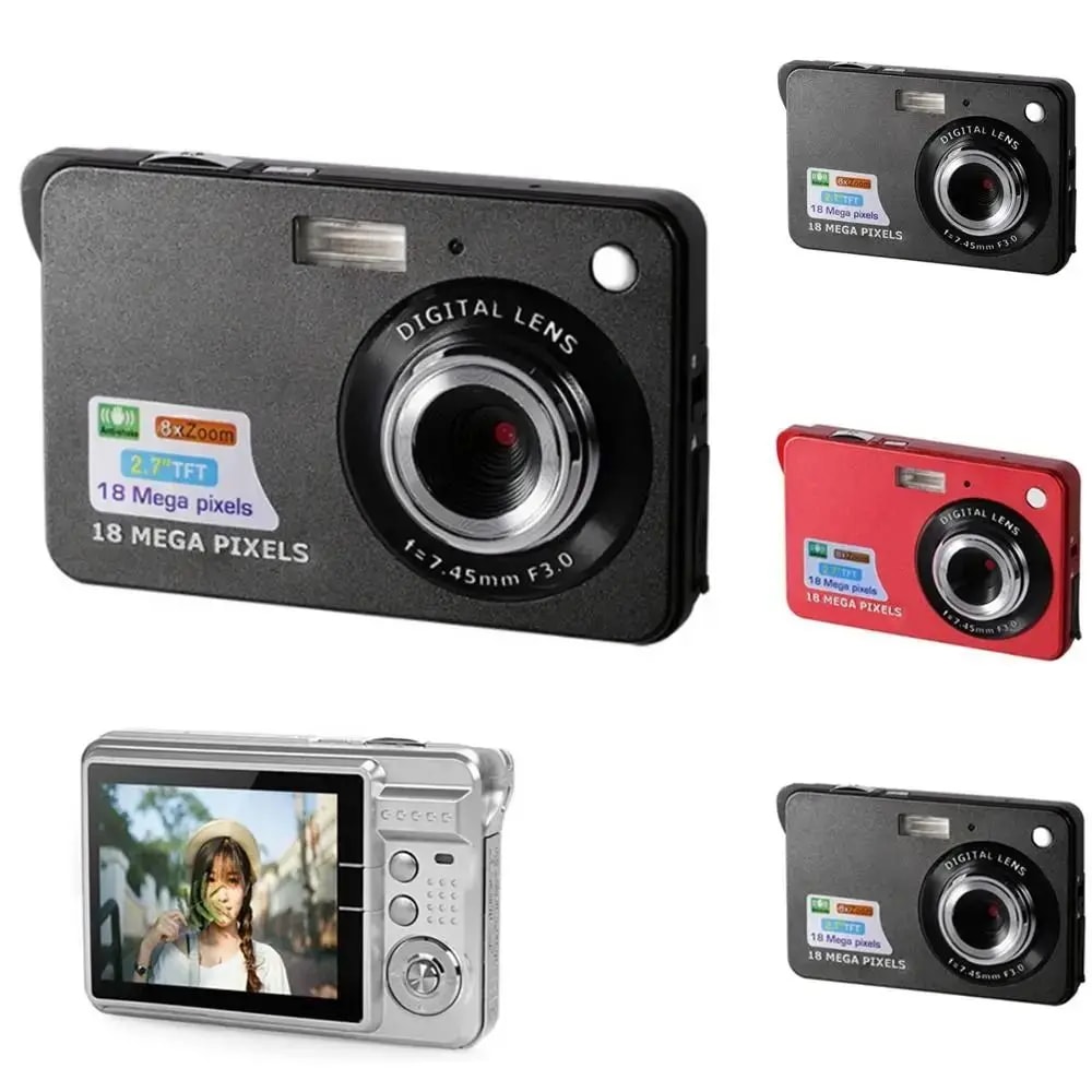 HD デジタルカメラ LCD スクリーン付き 子供用カメラ 屋外用 手ぶれ防止 インスタント写真カメラ 充電式