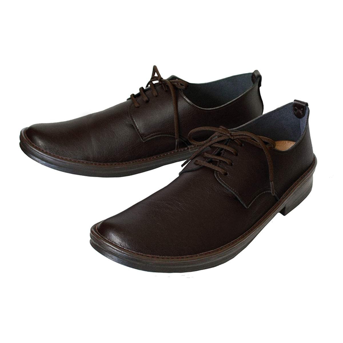 [やさしい靴工房 Belle & Sofa] メンズ レースアップシューズ 紐靴 ビジネスシューズ カジュアル かかとが踏める 疲れにくい 痛くない 歩きやすい 紳士靴 日本製 ヴィーガンレザー HA