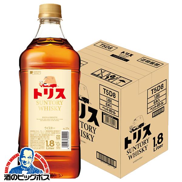 1.8L 洋酒 国産ウイスキー サントリー トリスウイスキー ペット 1800ml×1ケース/6本(006)『FSH』【本州のみ　送料無料】