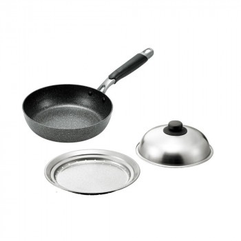 燕熟の技 ネオストーンフライパン20cm＆のせるスチームプレート 20～22cm用 EJSP-802