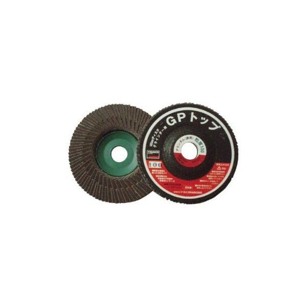 TRUSCO GP10025 GPトップ25 アランダム Φ100 (5枚入) #150 メーカー直送