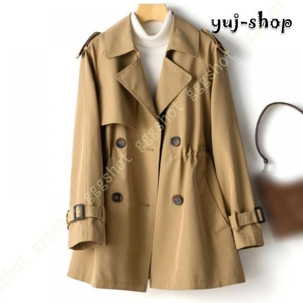 ショート丈トチコート レディース アウター 春秋冬 トチコート 裏地付き ショート丈 コート 長袖スプリングコート ム丈 着痩せ 通勤