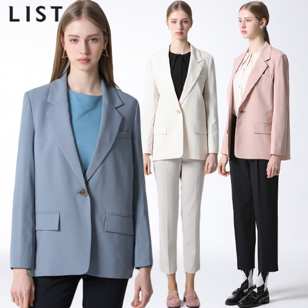 (リスト) ストレートシングルボタンジャケット (価格:318,000ウォン) 4,904円