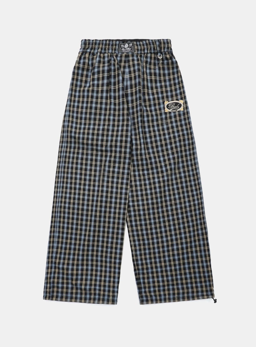 【BADBLOOD】 VINTAGE CLUB NYLON REVERSIBLE TRACK PANTS : CHECK BLUE