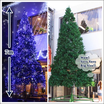 クリスマスツリー 700cmクリスマスツリー(7m大型・ビッグツリー) 【 装飾 飾りなし グリーンヌードツリー 大きい 】