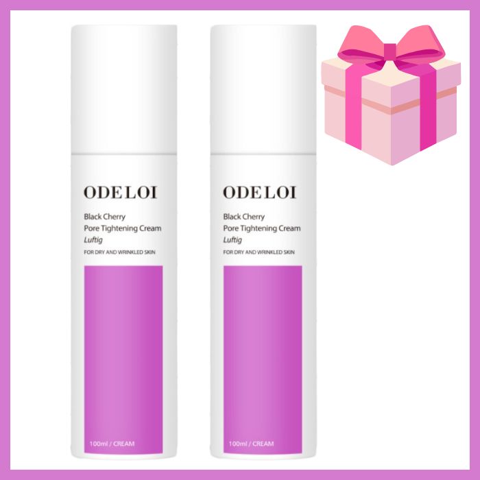 [1+1]オドロイ ブラックチェリー毛穴収縮クリームルフティグ Pore Tightening Luftig 100ml+100ml ( 毛穴ケア / 毛穴引き締め / 毛穴対策)