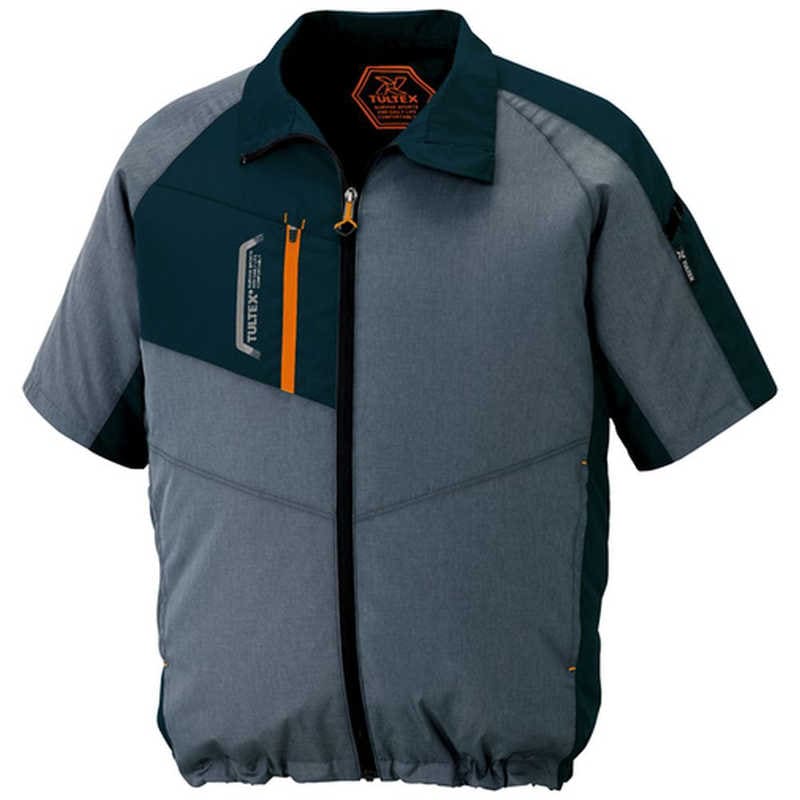 アイトス　空調服用 半袖ジャケット ( 空調服 TM ) 杢チャコール S　AZ50198114S