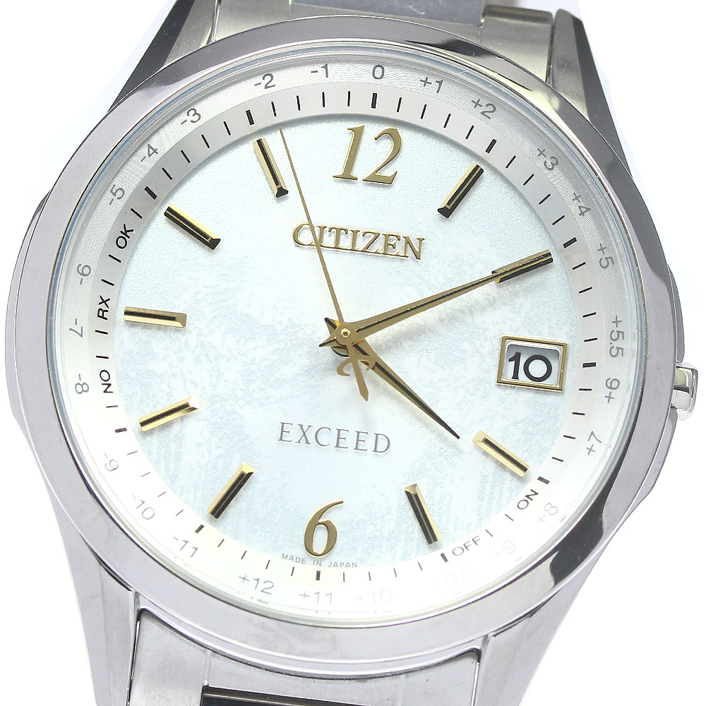 シチズン CITIZEN CB1110-70A/H149-A1C5D01 エクシード 特定店限定モデル 300本 デイト ソーラー電波 メンズ 良品 _776954【中古】