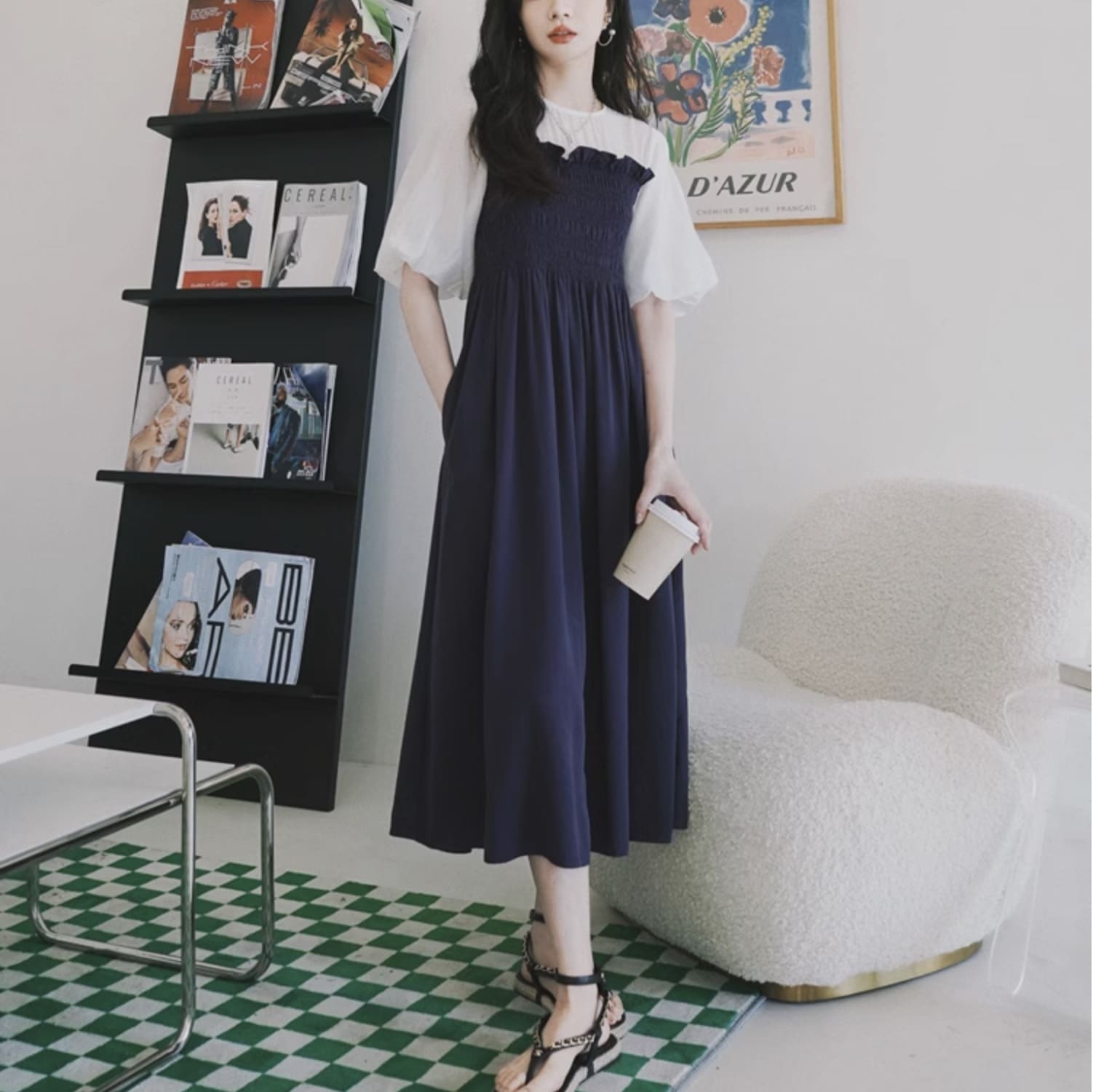 ワンピース レディース ワンピドレス シャツワンピース Tシャツワンピ フレアワンピース ロジスワンピ 個性的 春服 夏服 ミモレ ロング 袖あり 五分袖 バルーン袖 ボリューム袖 ぽわん袖