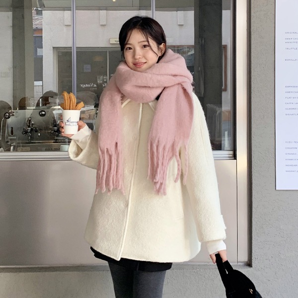 ウール50%キルト裏地シングルコート 韓国アウター ct1621