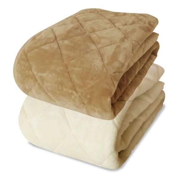 敷きパッド ダブル マイクロファイバー 敷パッド 中綿入り 暖か あったか 秋冬 寝具 ゴムバンド付き