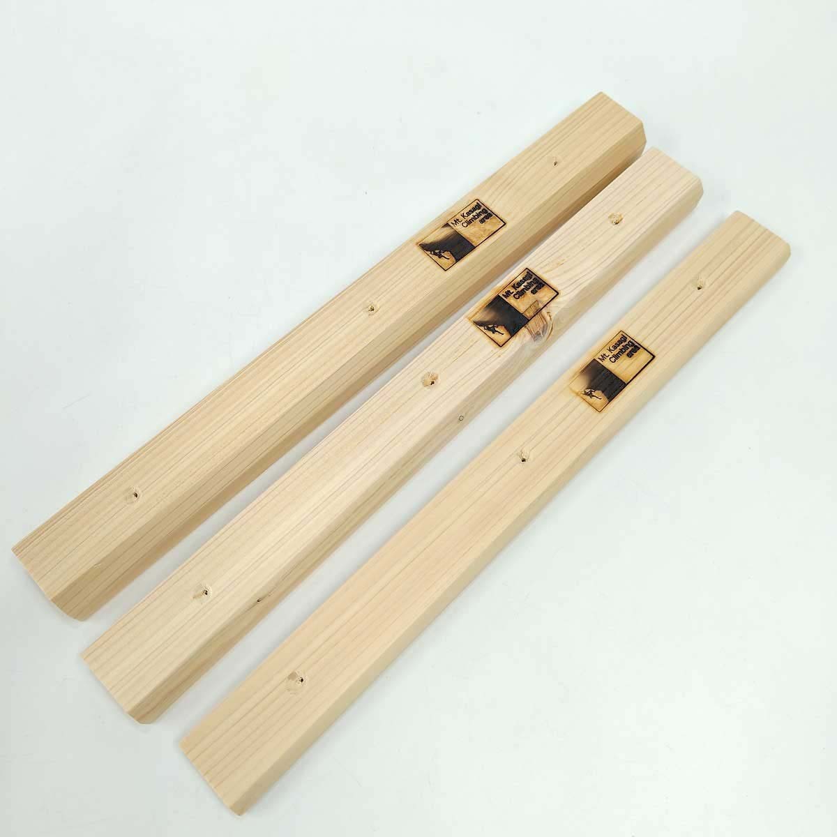 【中古・未使用品】 [3点セット] Mt.Kasagi climbing area トレーニング用 クライミング ボルダリング Flat Rungs フラットラングス ヒノキ
